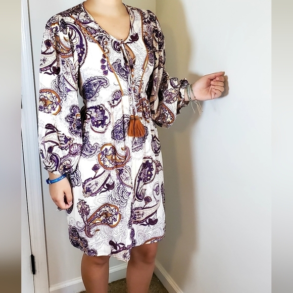 NWT Band of the Free Lyonette Paisley Dress Sz S - Picture 3 of 14